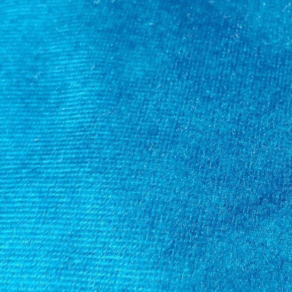 Unbranded Other - Vintage Velour Stretch Fabric Teal Blue 106x66" For Dresses Crafts Home READ